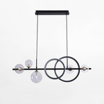 Závesné svietidlo LED 20W 5xG9 čierno-zlaté TAREMI s diaľkovým ovládaním