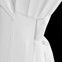 Záves na terasu s popruhmi na suchý zips biely GARDEN 155x200 cm