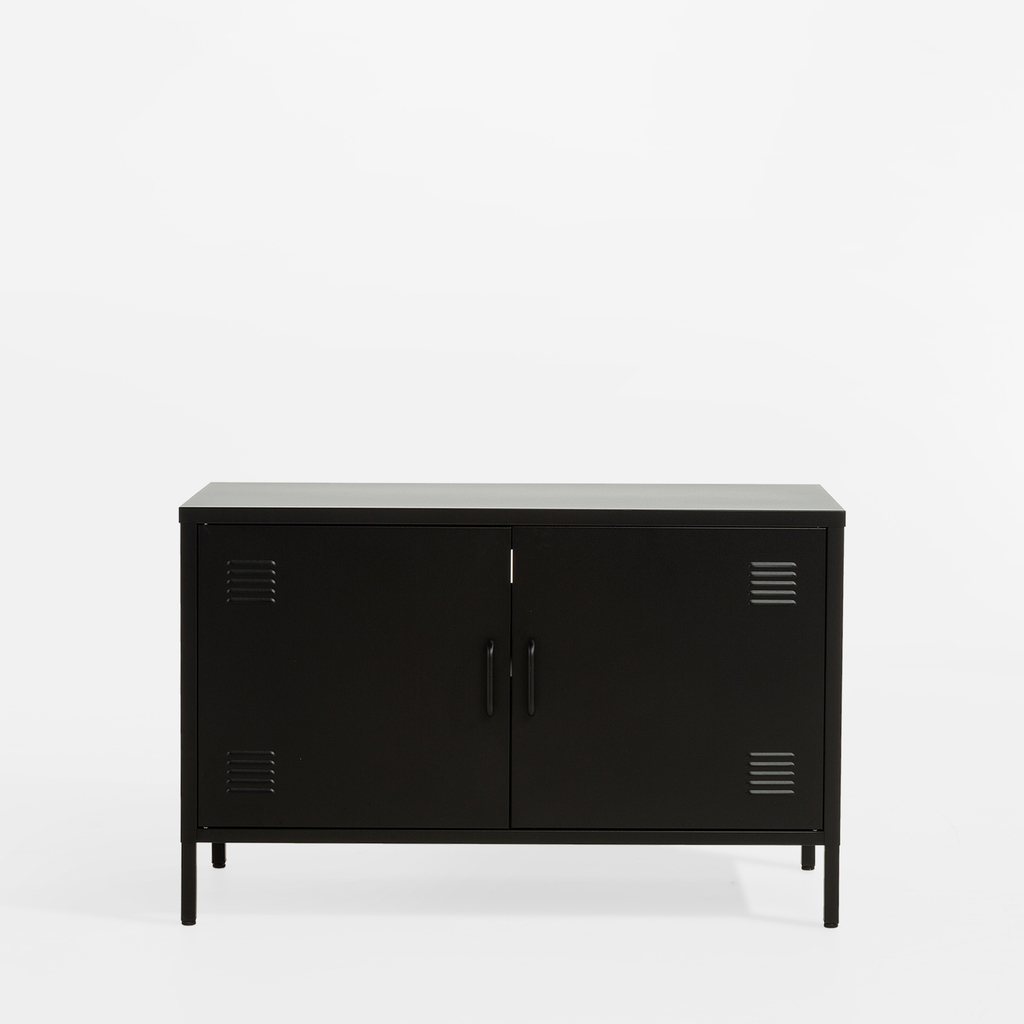 Komoda 2-dverová SOLANS čierna