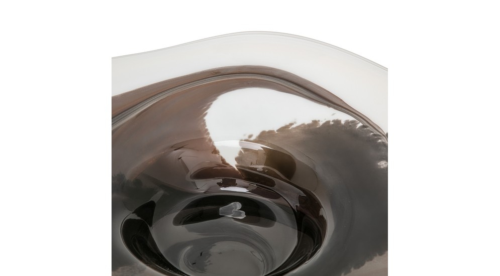 Dekoratívny servírovací tanier RETRO hnedý 45 cm