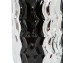 Keramická stolná lampa čierno-strieborná, 38 cm