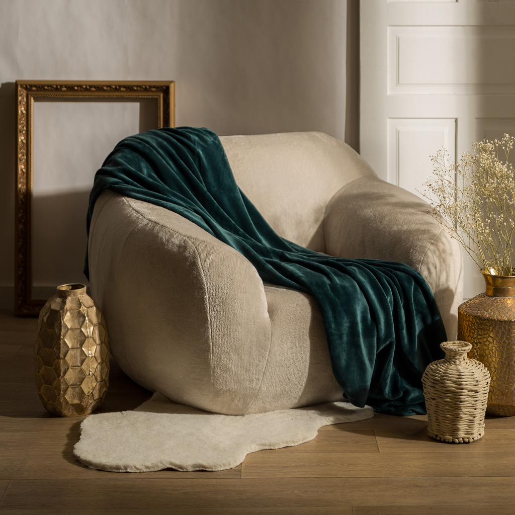 Tyrkysová deka VERIA 150x200 cm