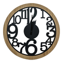 Nástenné hodiny NATURAL čierne 50 cm