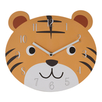 Detské nástenné hodiny oranžový MEDVEDÍK 27,5x31 cm