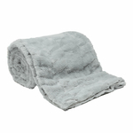 Šedá vlnená deka MAISON 220x200 cm