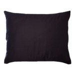 Čierna saténová obliečka na vankúš 50 x 60 cm