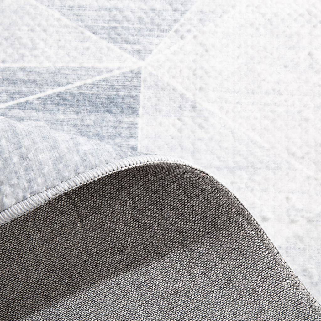 Geometrický koberec PUERTO svetlosivý 80x150 cm