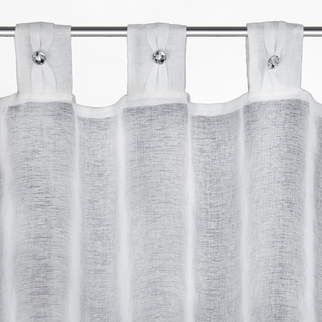 Záclona vitrážka biela SEVILLA 30x150 cm