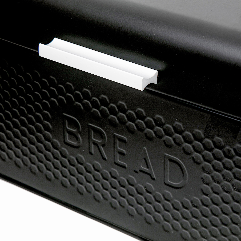 Kovový chlebník čierny