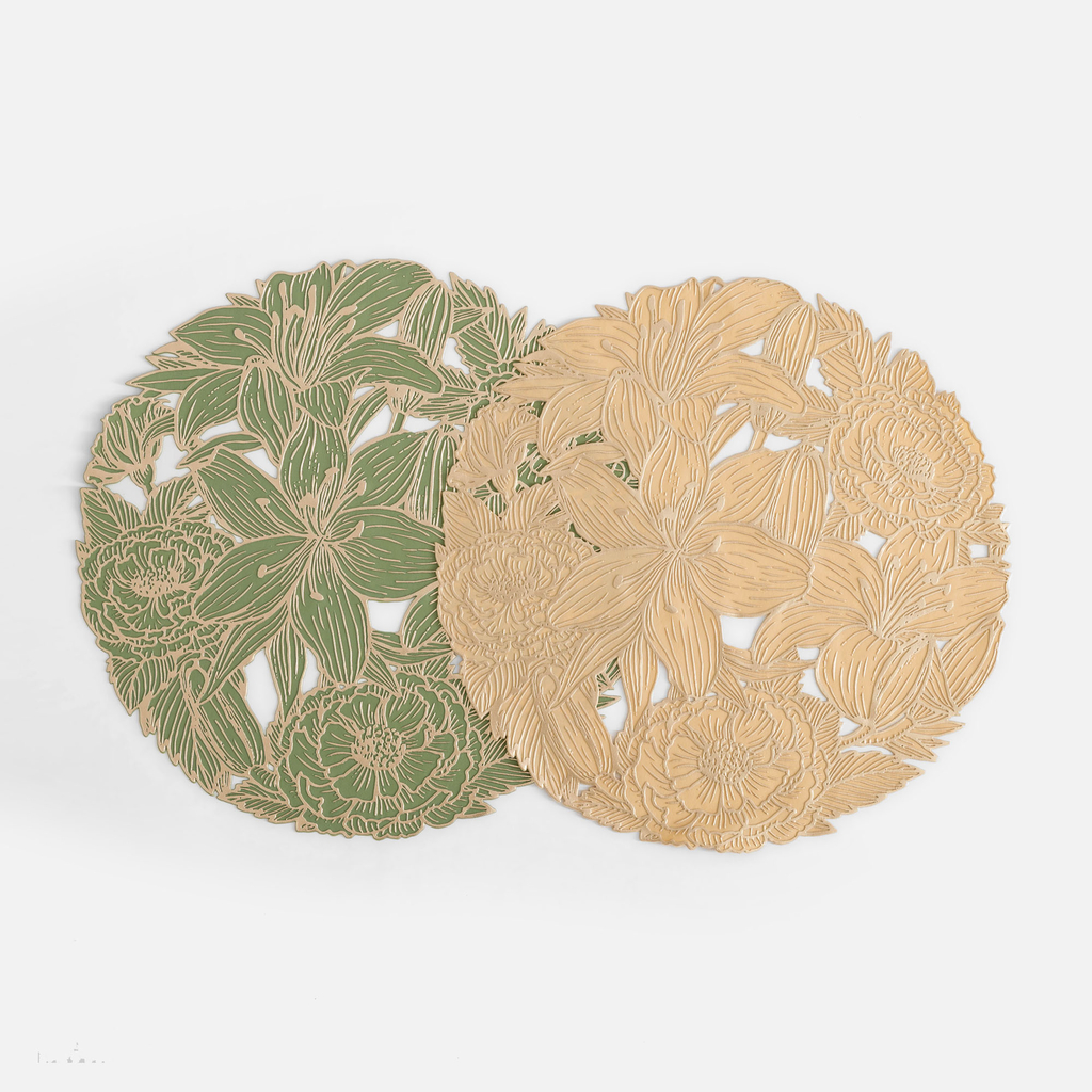 Okrúhle prestieranie na stôl zlaté 38 cm