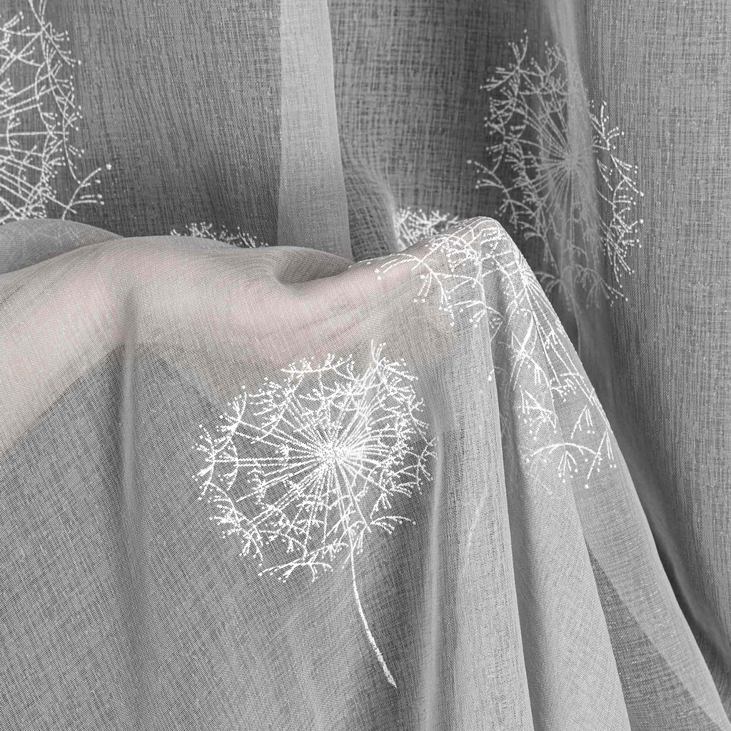 Záclona s priechodkami biela SABINE 140x250 cm