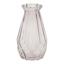 Priehľadná sklenená váza 24 cm