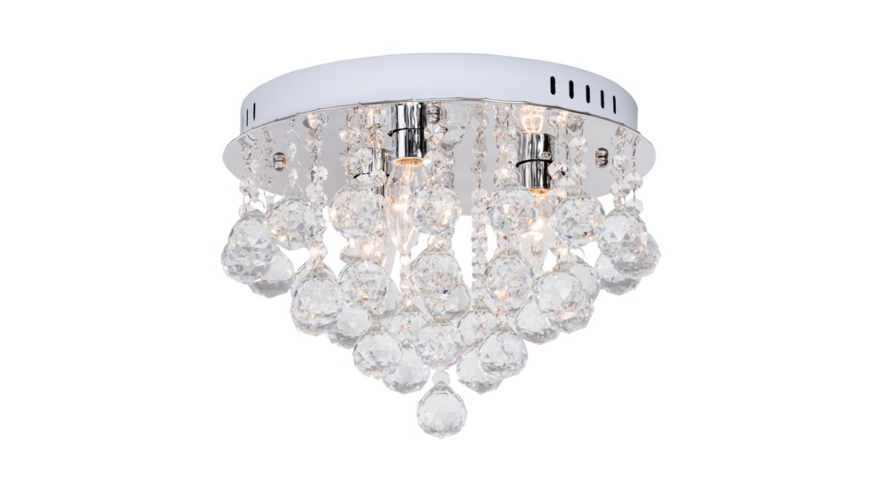 Glamour lampa so závesnými dekoráciami