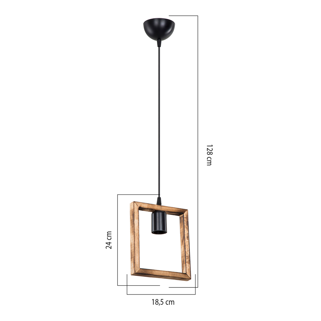 Drevené závesné svietidlo ATRIA