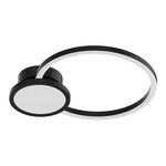 Stropná lampa LED prstencová čierna DESIO