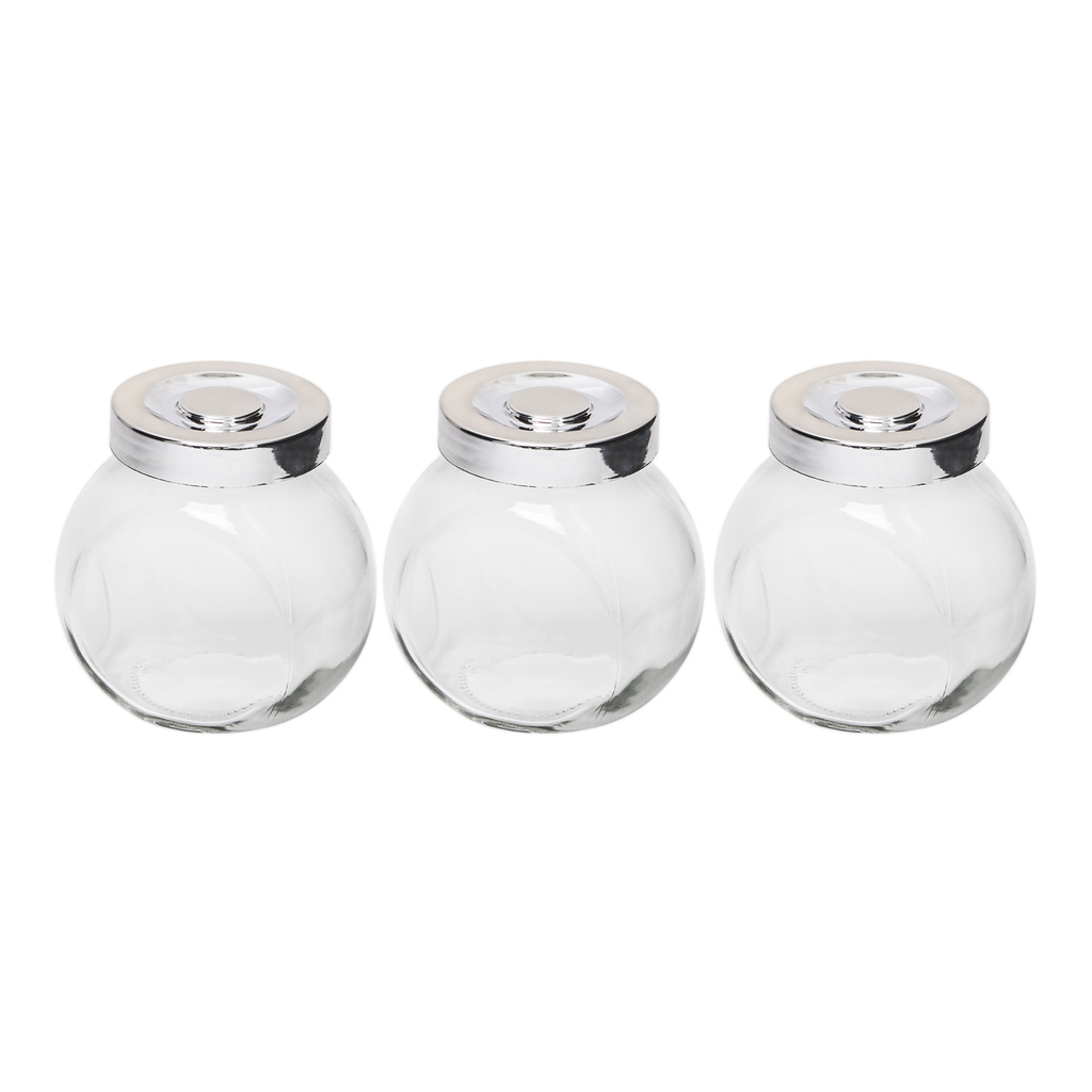 Súprava 3 sklenených dóz na korenie 200 m