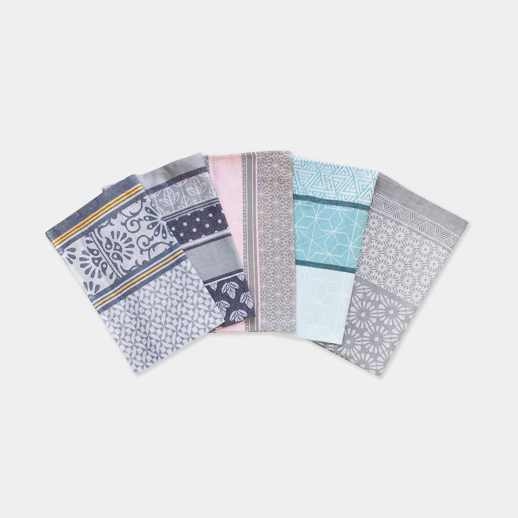 Kuchynská utierka CARINO sivo-tmavomodrá 40x60 cm