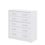 Komoda so zásuvkami biela OPTI