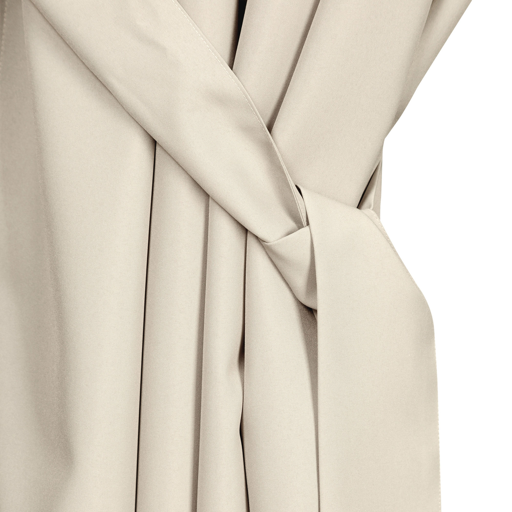 Záves na terasu s pútkami na suchý zips svetlobéžový GARDEN 155x220 cm