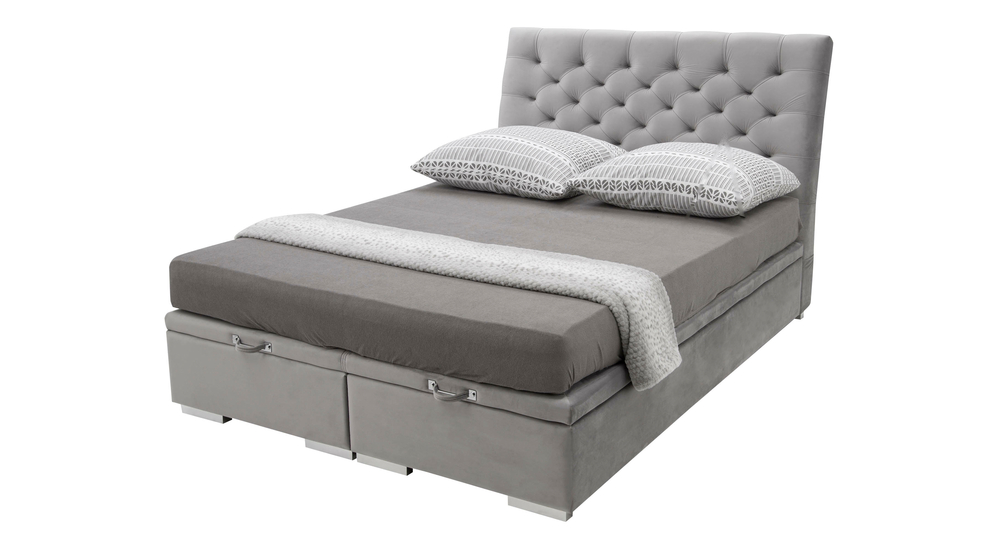 Kontinentálna posteľ s prešívaným čelom DAPHNE 160x200 cm