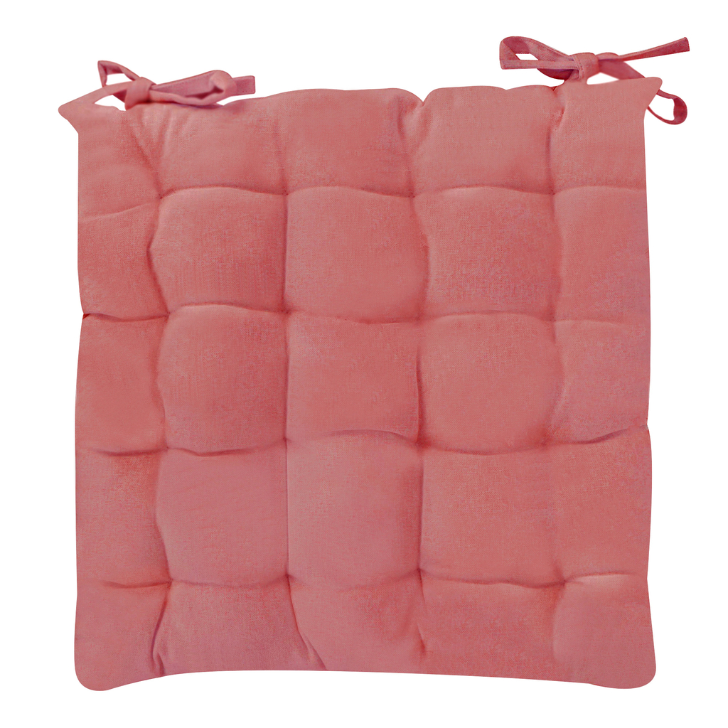 Podsedák na stoličku červený so šnúrkami FRUITY 40x40 cm