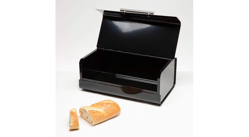 Chlebník kovový čierny 36 x 22 x 14 cm