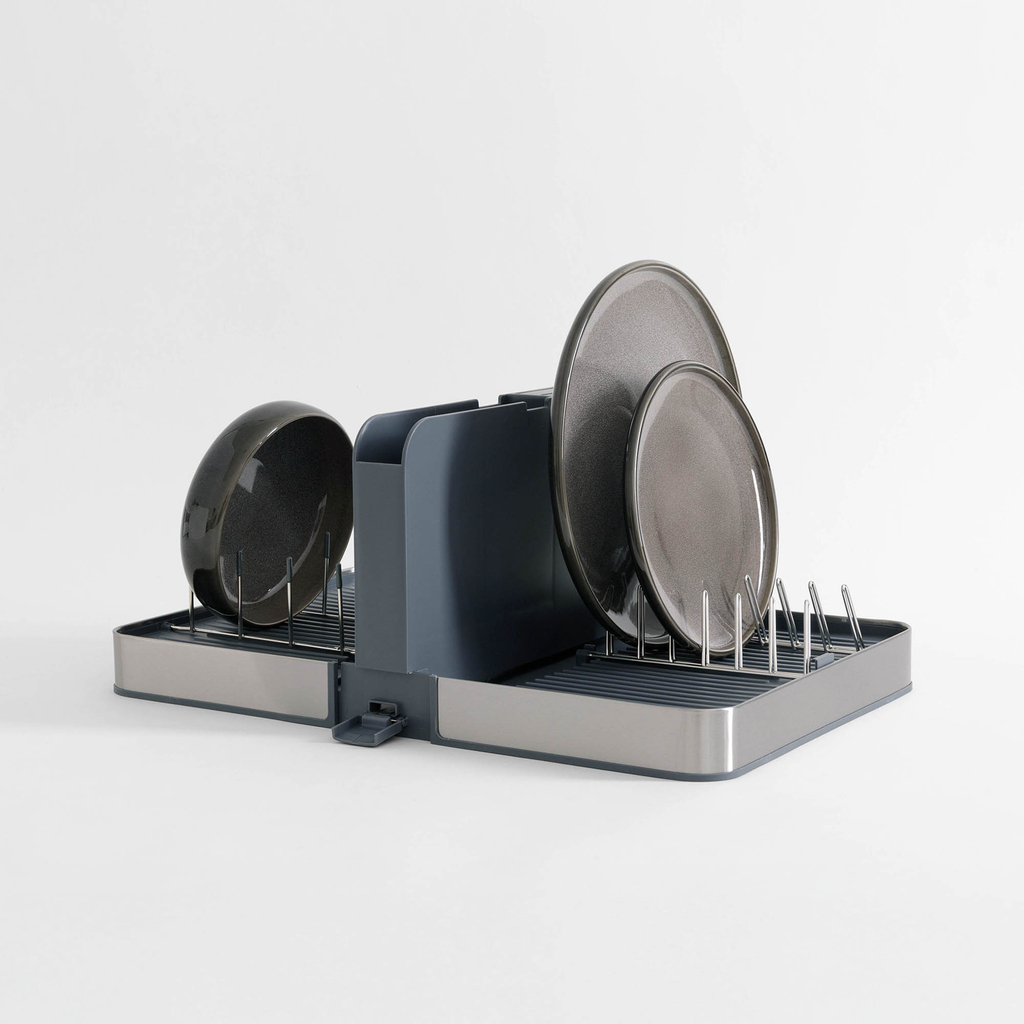 Skladacia sušička riadu, sivá 48,3x35x20,2 cm