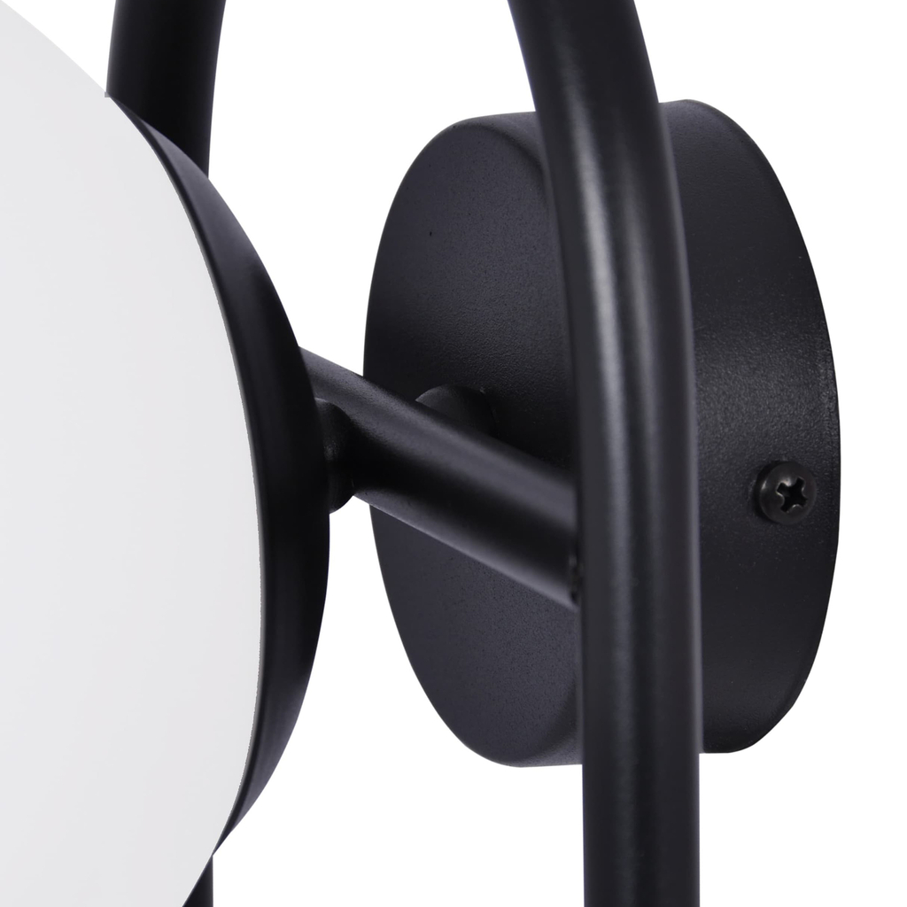 Nástenné svietidlo FINESTRA guľa čierne