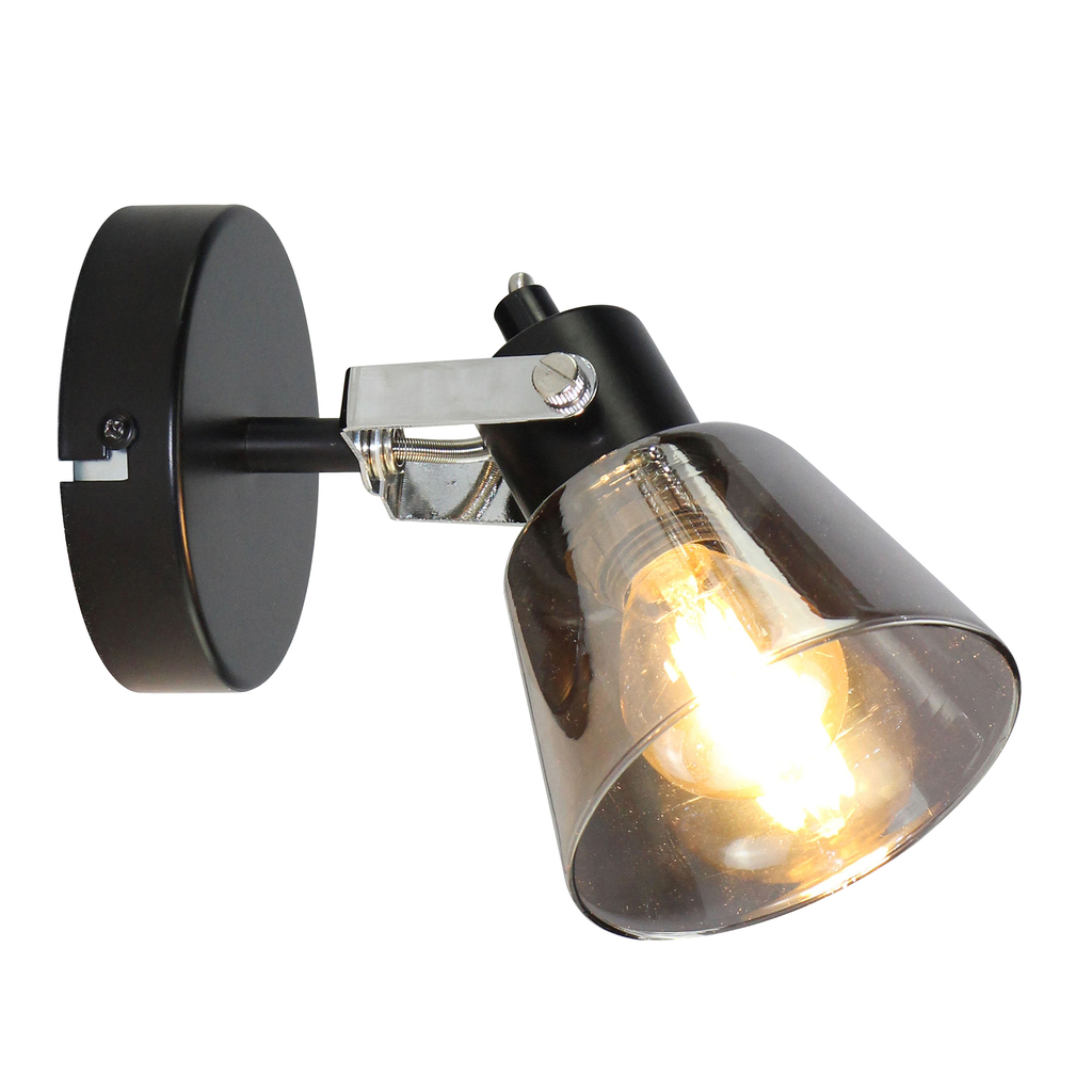 Nástenné svietidlo čierne ORO TRINGA