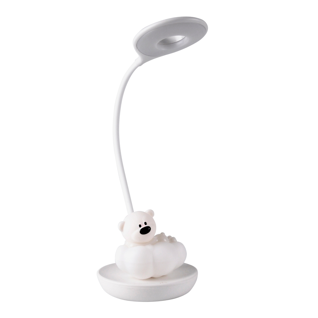 Stolná lampa LED USB MACKO NA OBLÁČIKU