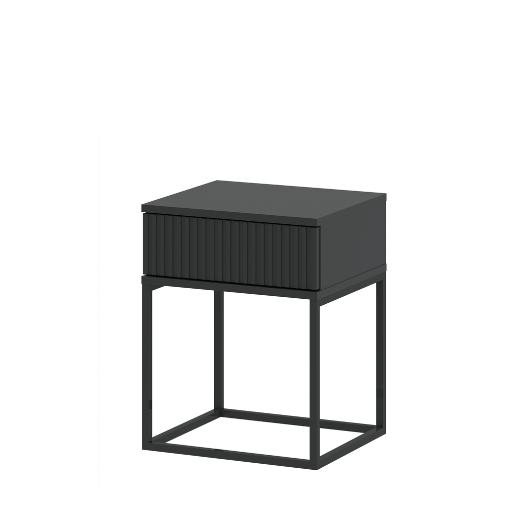 Nočný stolík NOTTE so zásuvkou, antracit