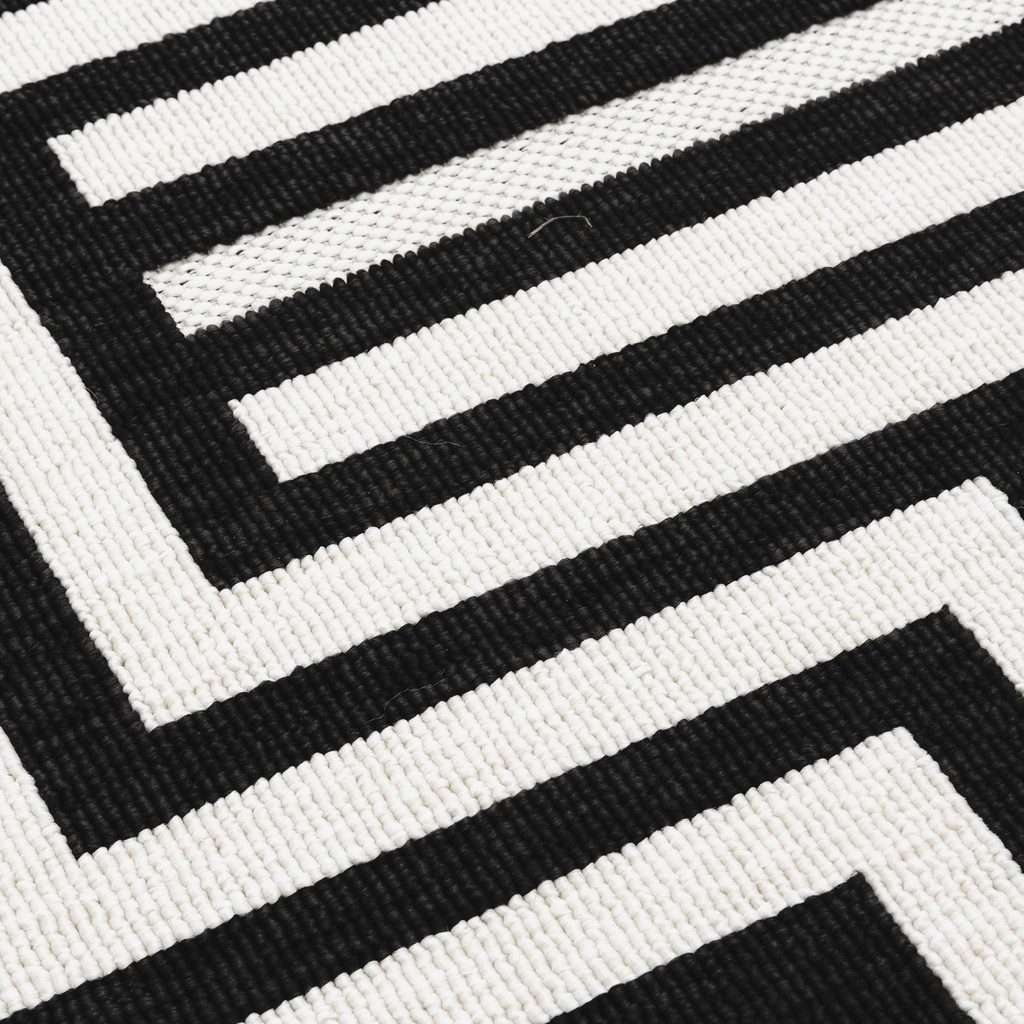 Vonkajší koberec STIARNA s čiernym vzorom 80x150 cm