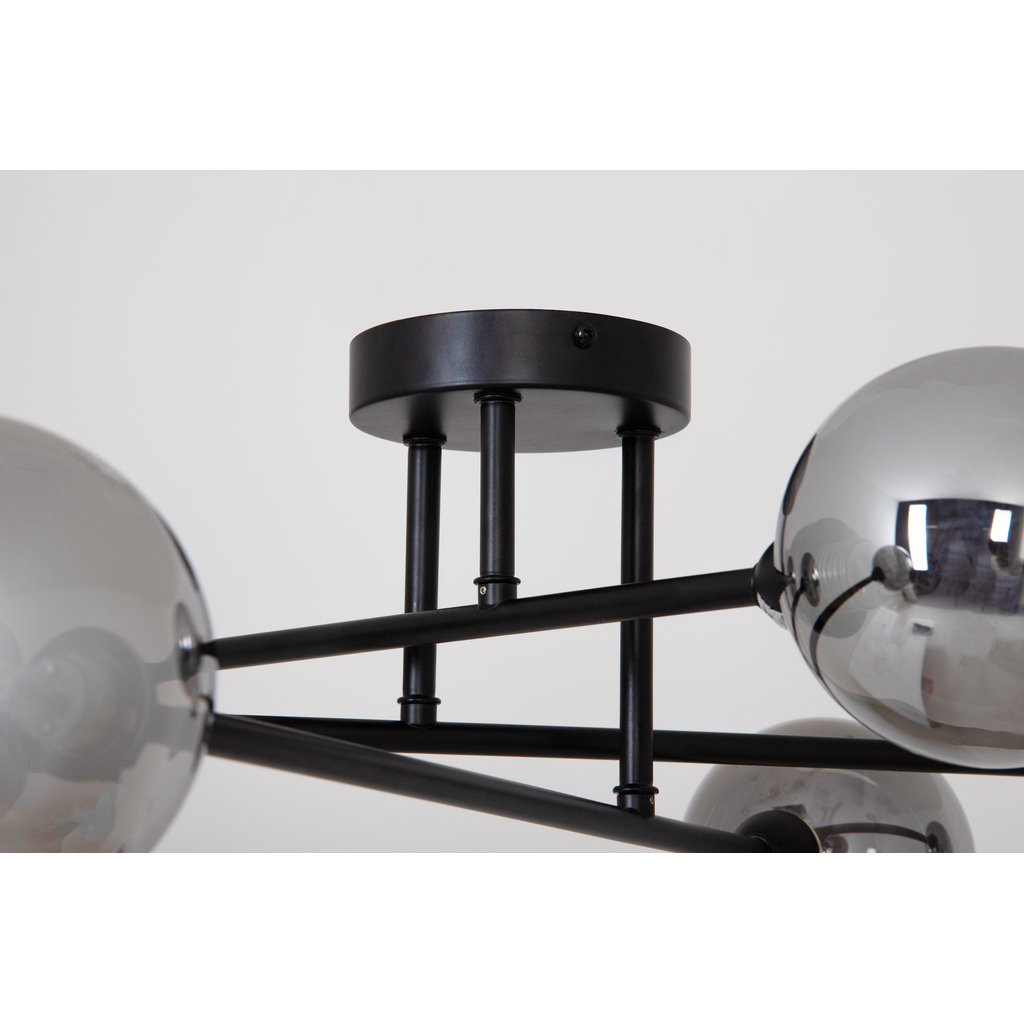 Stropné svietidlo BASIS gule čierne