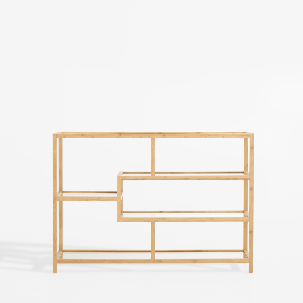 Knižnica z bambusového dreva HORO 79 cm