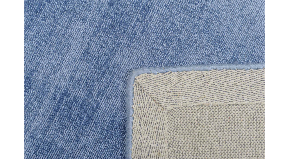 Ručne tkaný viskózový koberec modrý 200x290 cm