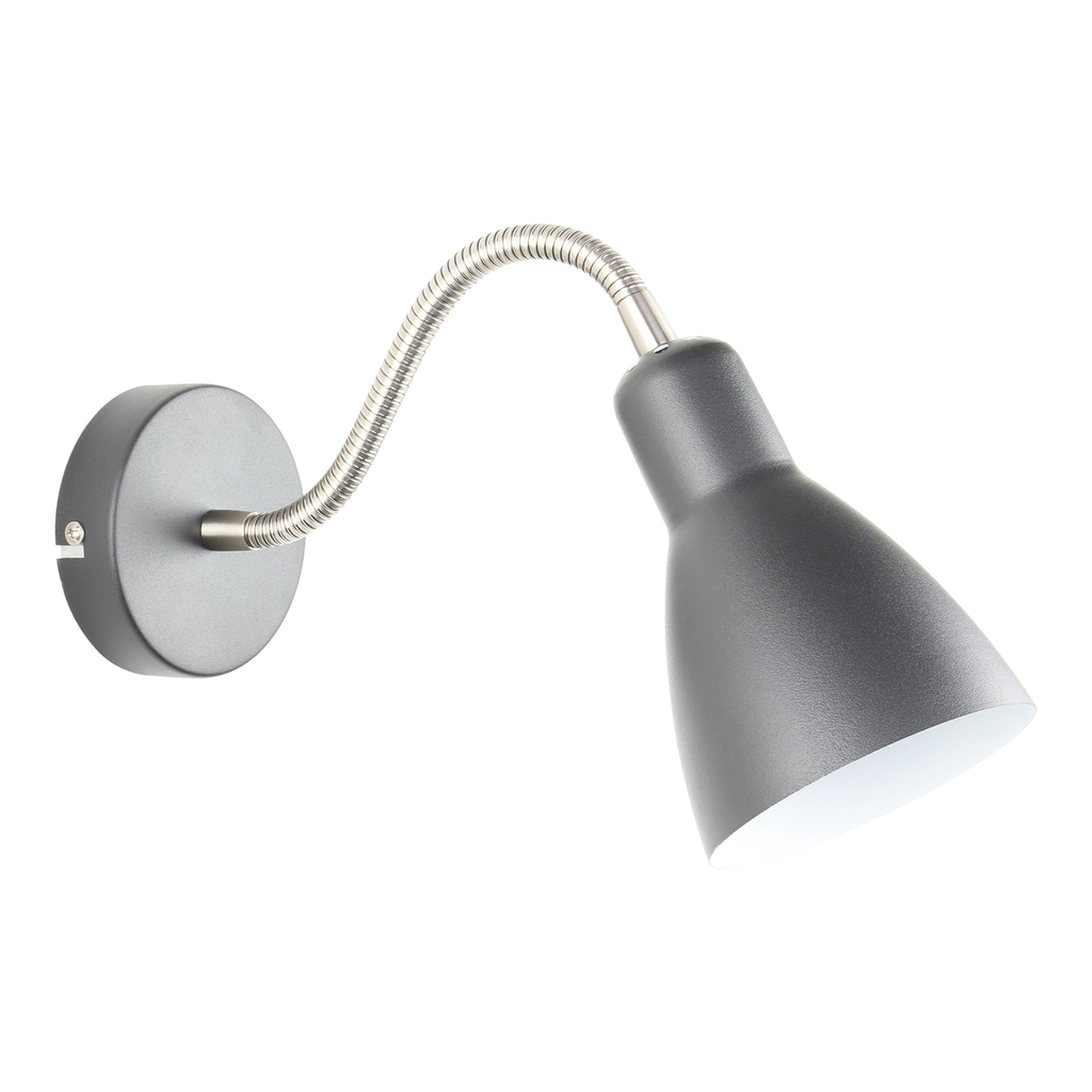 Klasické čierne nástenné svietidlo MORA