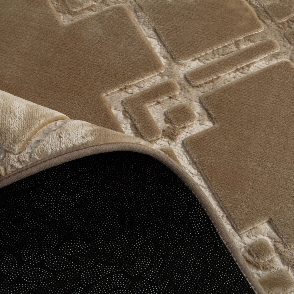 Koberec VIVA 3D béžový 80x150 cm