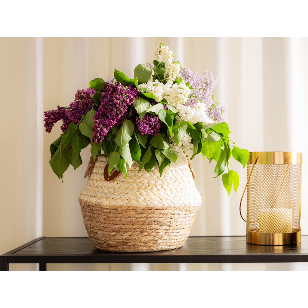 Ozdobný obal, pletený košík 21 cm