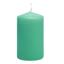 Zelená dekoratívna sviečka 6 x 10 cm