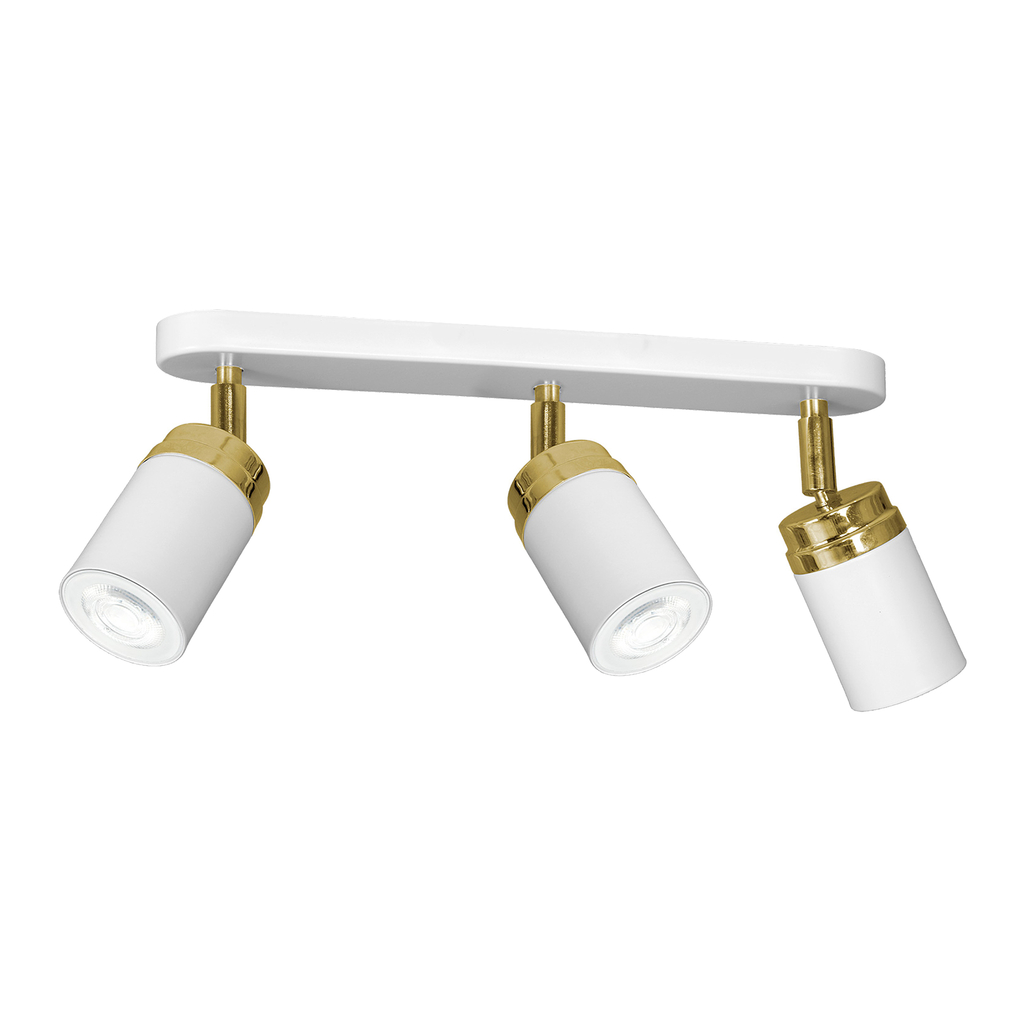 Bodové svietidlo bielo-zlaté 3xGU10 RENO III