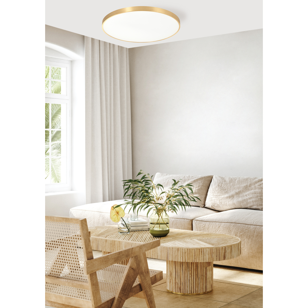 Stropná lampa LED okrúhla zlatá SIERRA 60 cm