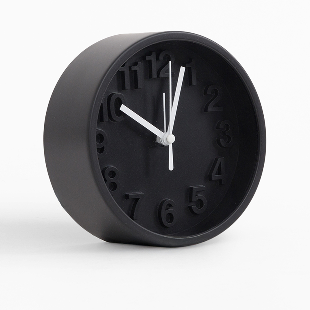 Budík čierny 13,1 cm