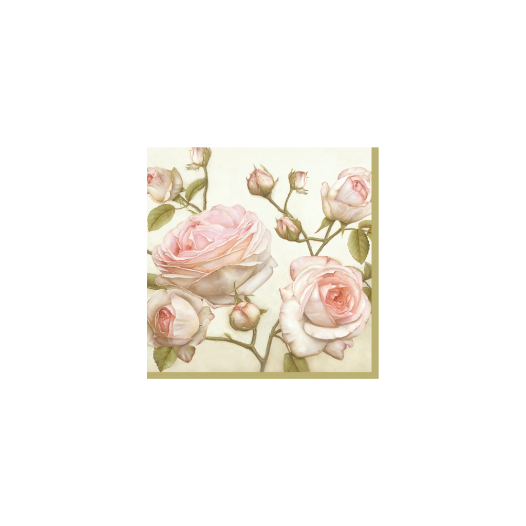 Obrúsky BEAUTY ROSES 20 ks