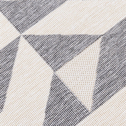 Vonkajší koberec so sivými trojuholníkmi STIARNA 80 x 150 cm