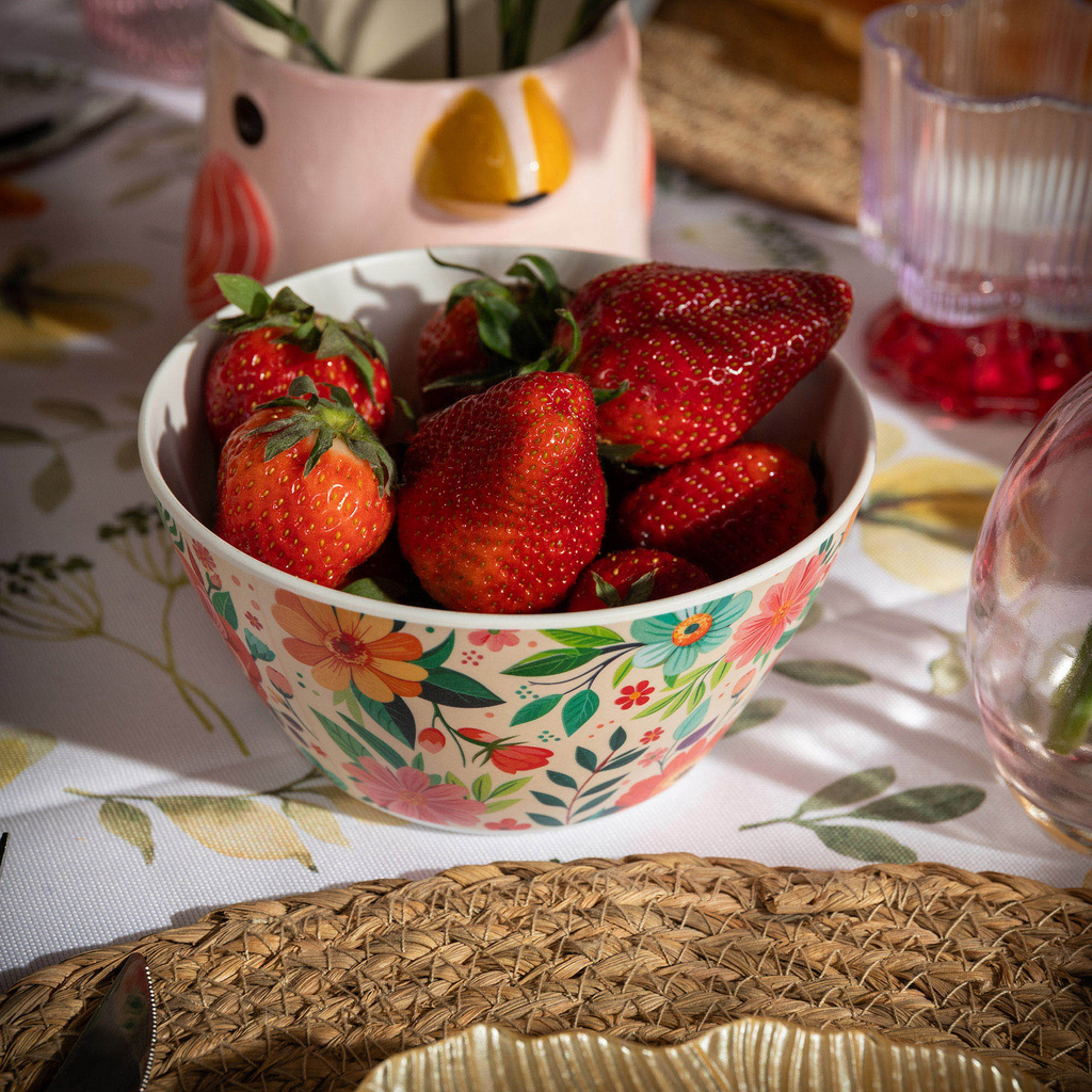 Kvetinová melamínová miska 750 ml