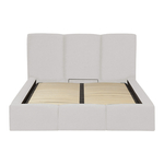 Posteľ CHIARA s úložným boxom, svetlosivá 160x200 cm