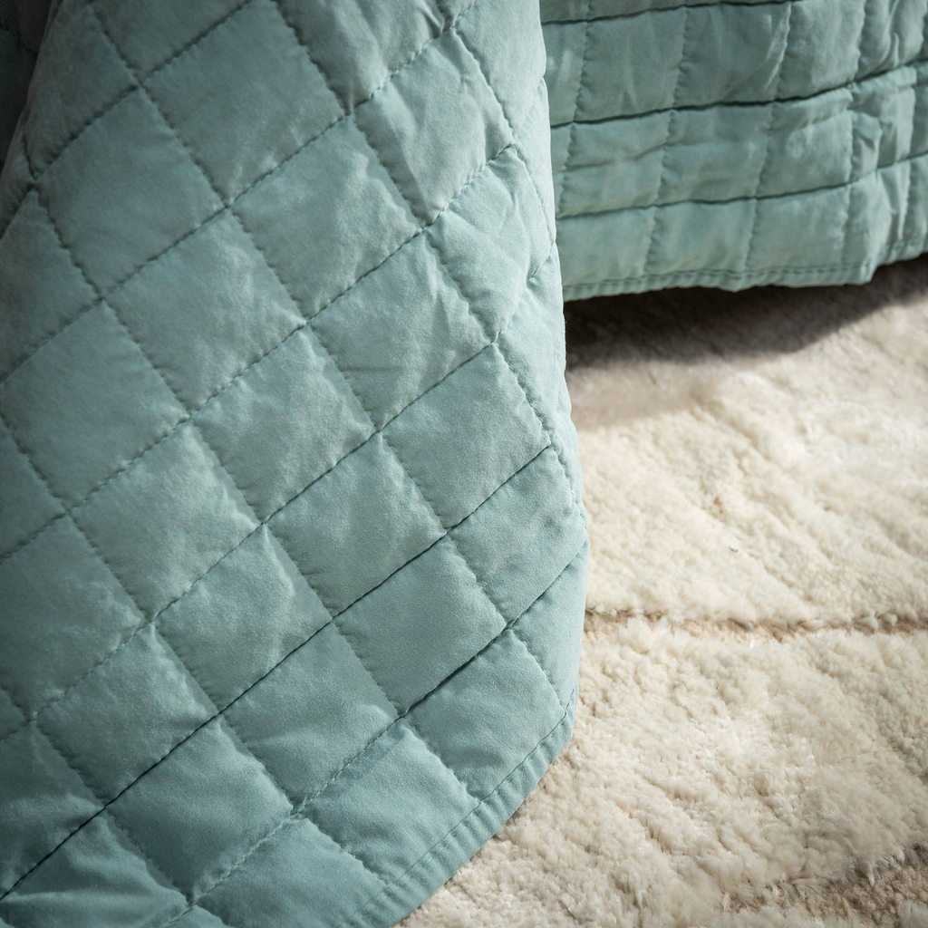 Prehoz na posteľ v tyrkysovej farbe GISELLE 180x200 cm