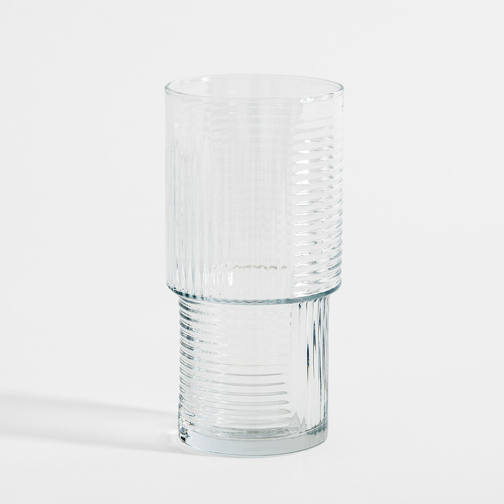 Vysoký ryhovaný pohár 400 ml