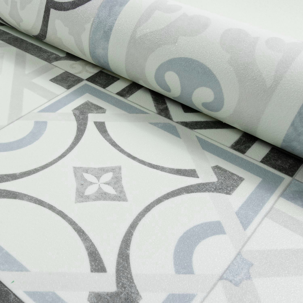 Behúň do kuchyne modrý, s marockým vzorom, 67x200 cm