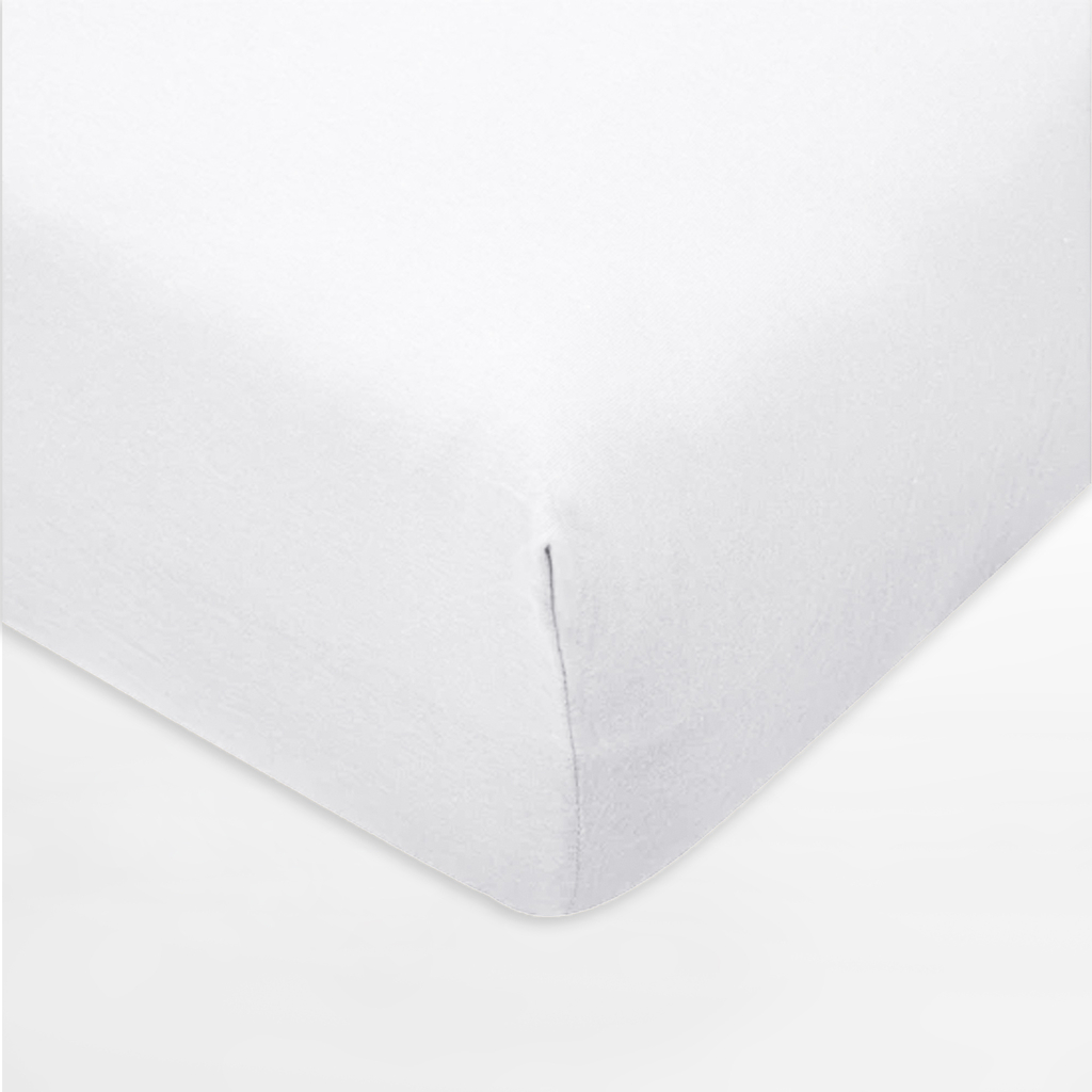 Prestieradlo z džerseja s gumičkou v bielej farbe IVETTE 200x220 cm